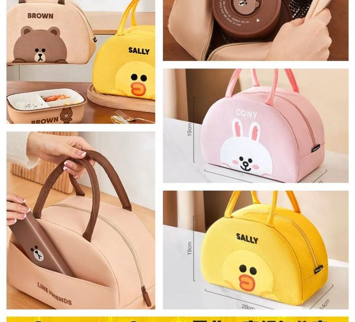 Line Friends角色手提保溫飯袋~$39/款