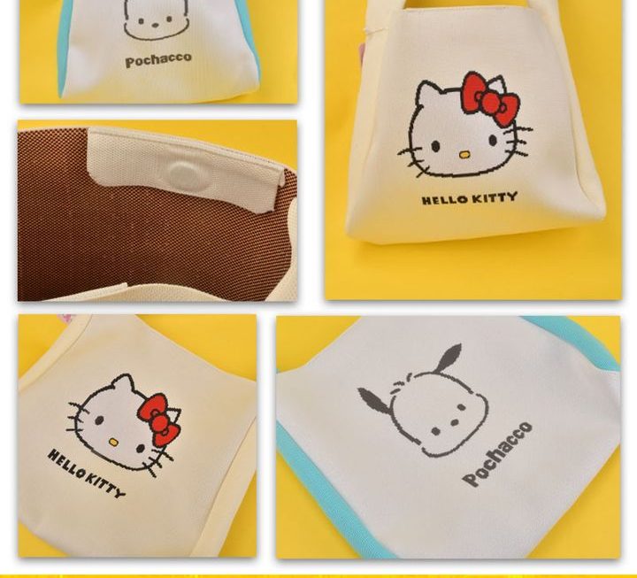 Sanrio 編織紋公仔孭袋~$69/款