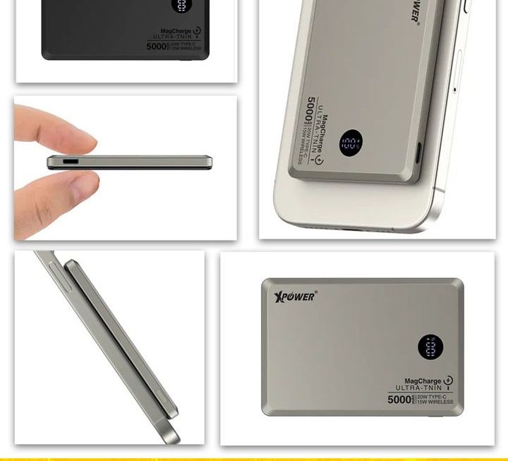 XPower.M5L 2合1磁吸無線充電器~密碼AEE