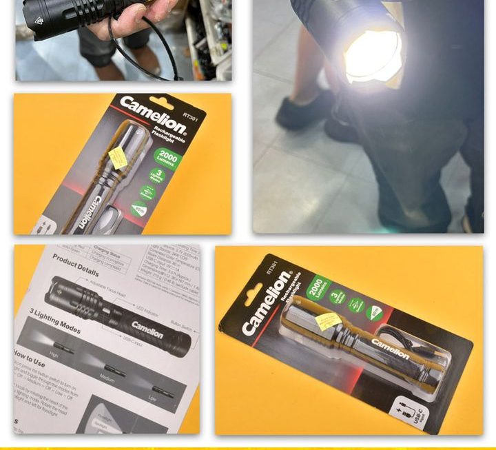 Camelion手電筒~$99