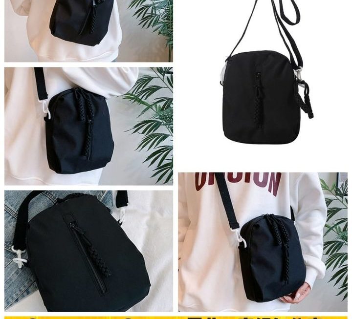 靚靚拉鏈斜肩袋~$19