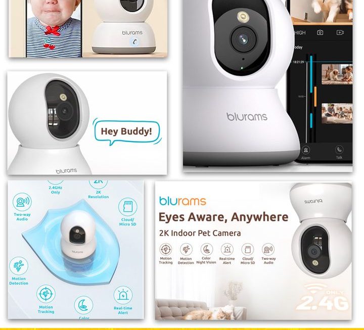 blurams A31S 2K,360° 室內安全攝像機 ~$149