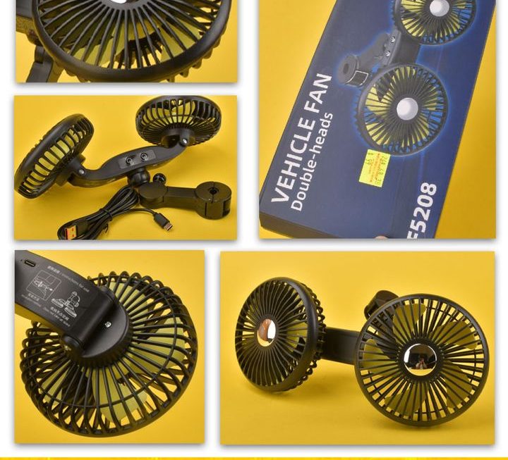 吊掛式USB雙頭電風扇 ~$99