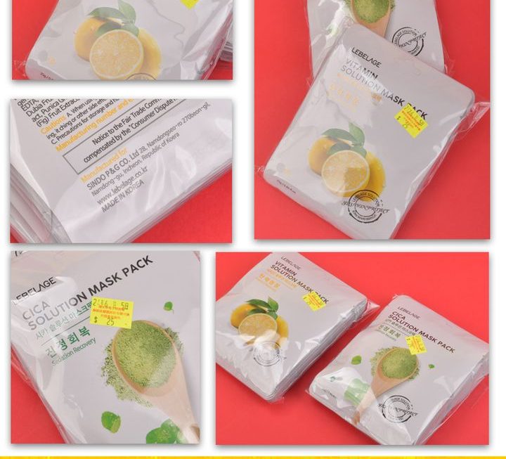 LEBELAGE 面膜 ~$25/ pack