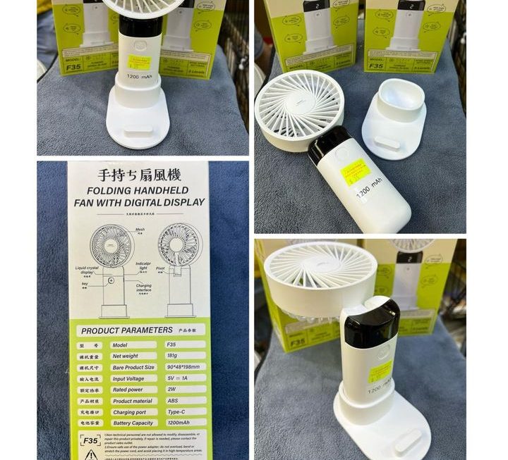 REMAX手提座枱風扇~$35