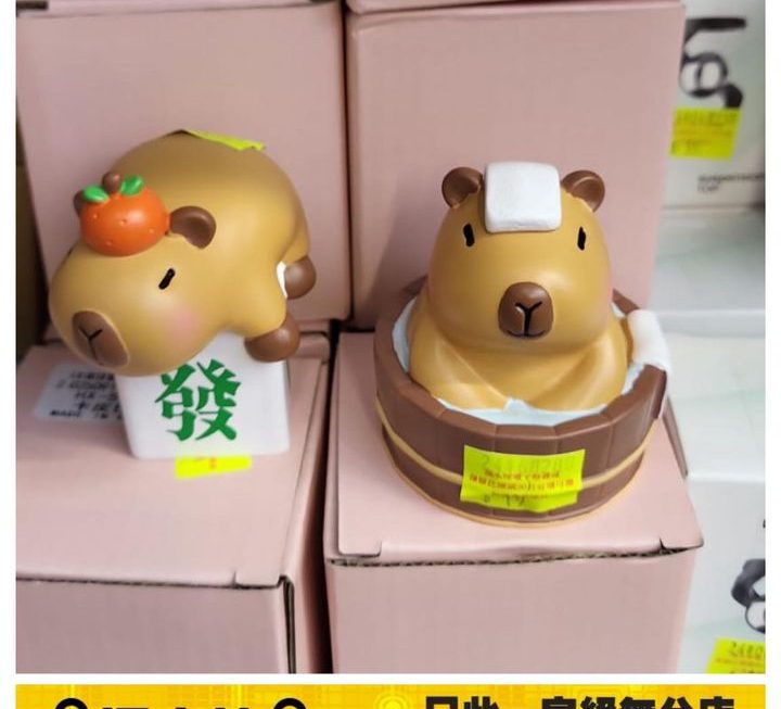 迷你水豚擺設~$9