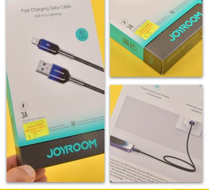joyroom.S-A42數據充電線~$25