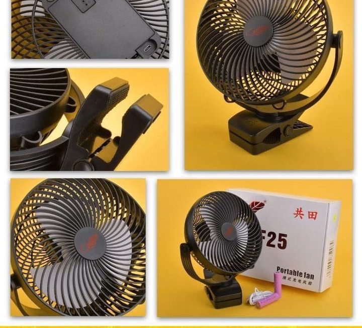 F25 座枱/可夾 USB充電風扇~$149