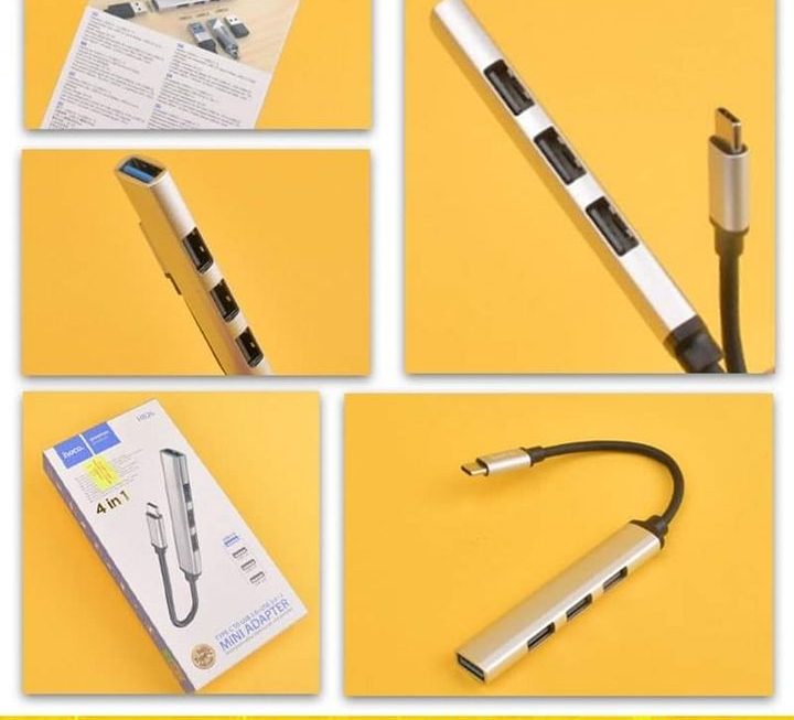 Hoco.HB26迷你USB 1出4分線器~$39