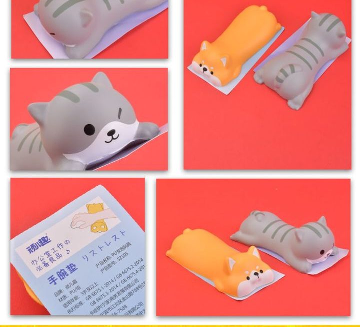 貓咪造型鼠護腕墊~$15/款
