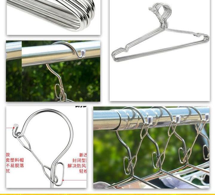 不鏽鋼防風衣架~$19