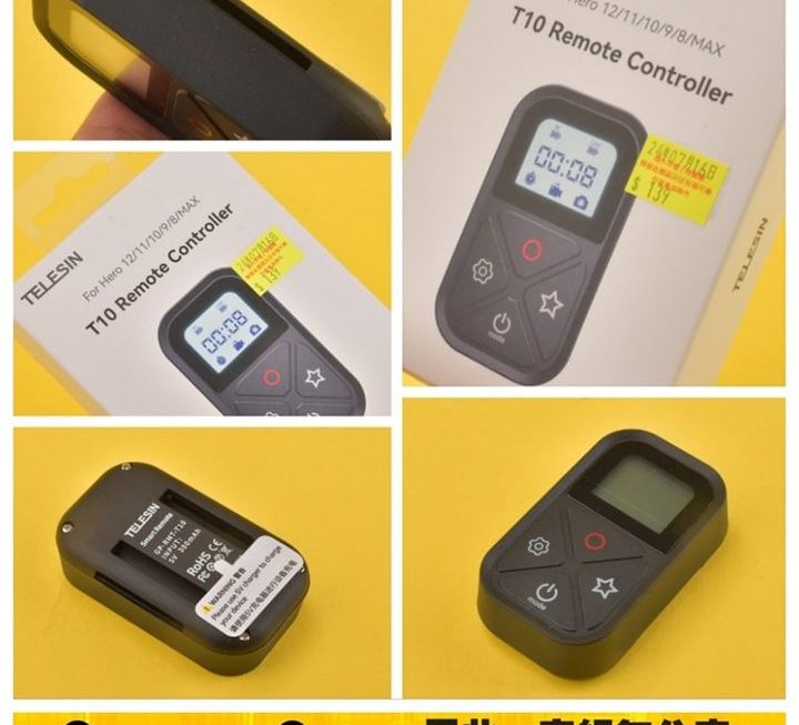 Telesin 運動相機WiFi 遙控器~$139