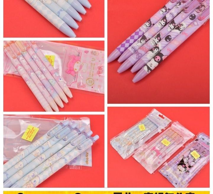 Sanrio卡通中性筆套裝 ~$9