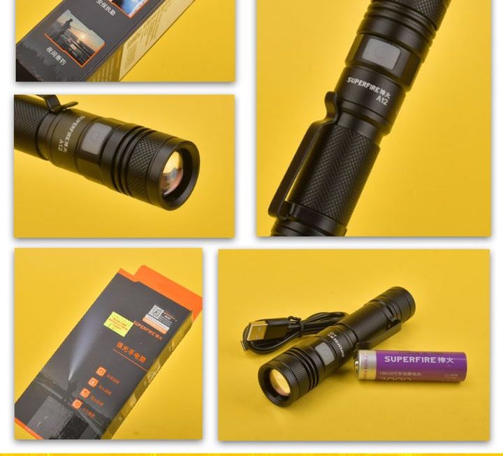 Superfire.A12輕便型手提強光電筒~$69