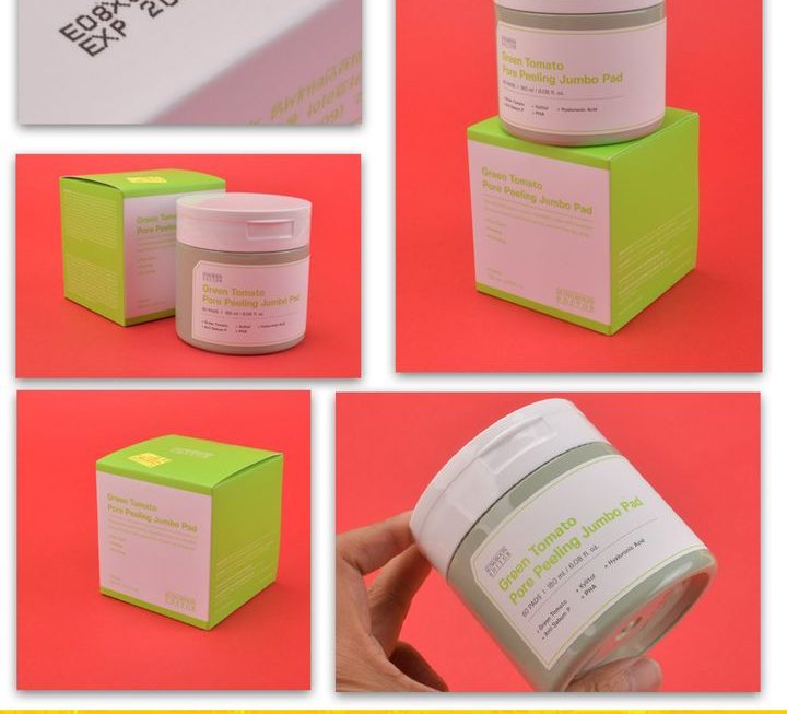 韓國 SUNGBOON EDITOR 綠番茄毛孔去角質棉片 ~$80