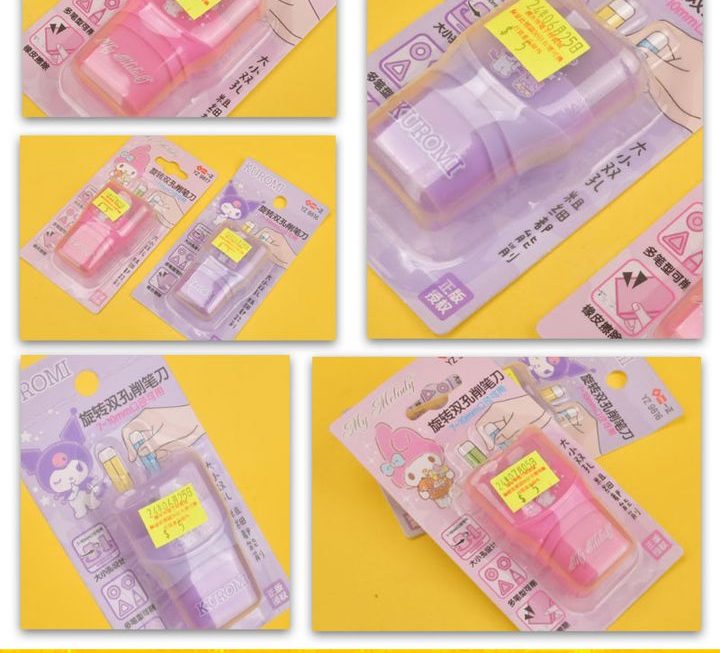 Sanrio二合一滾輪擦膠碎碌~$5/個