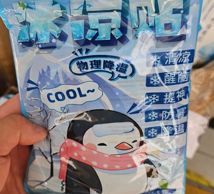 $9 冰涼貼一包內有 20片