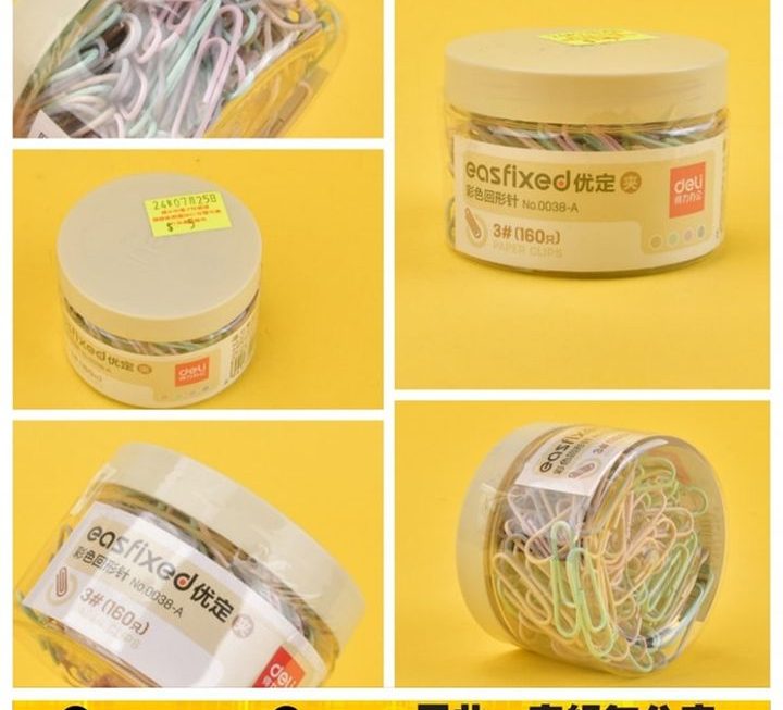 得力彩色萬字夾套裝~$5