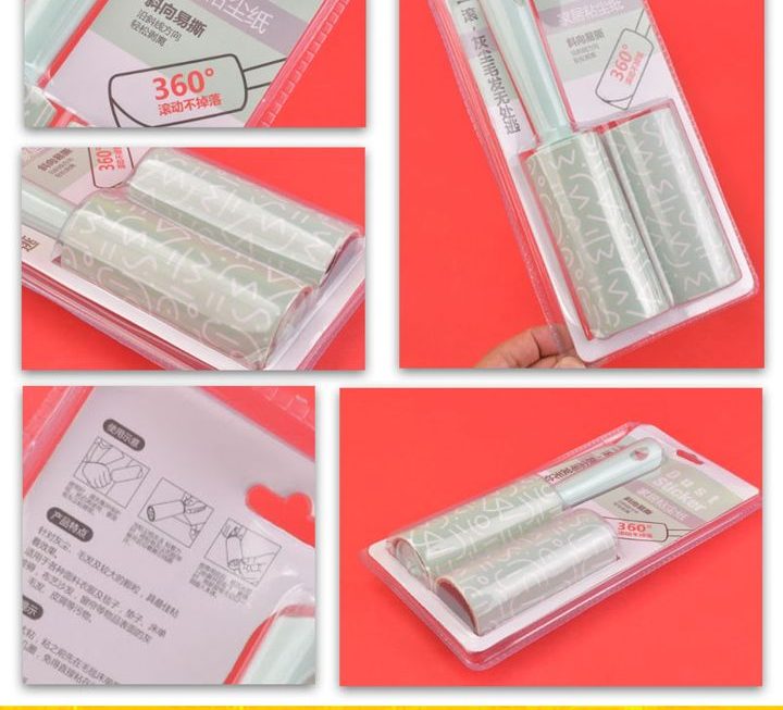 滾筒式衣物粘毛清潔器~$9