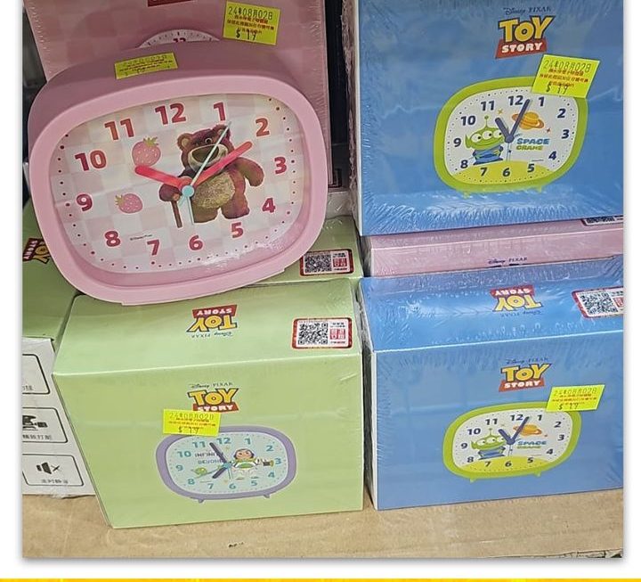 TOY STORY卡通鬧鐘 ~$19/款