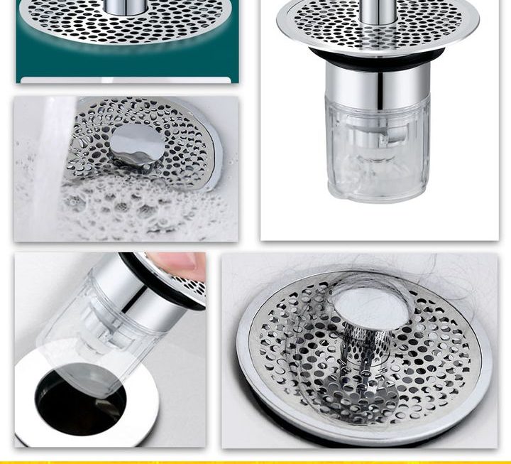 按壓式去水位濾網器~$29
