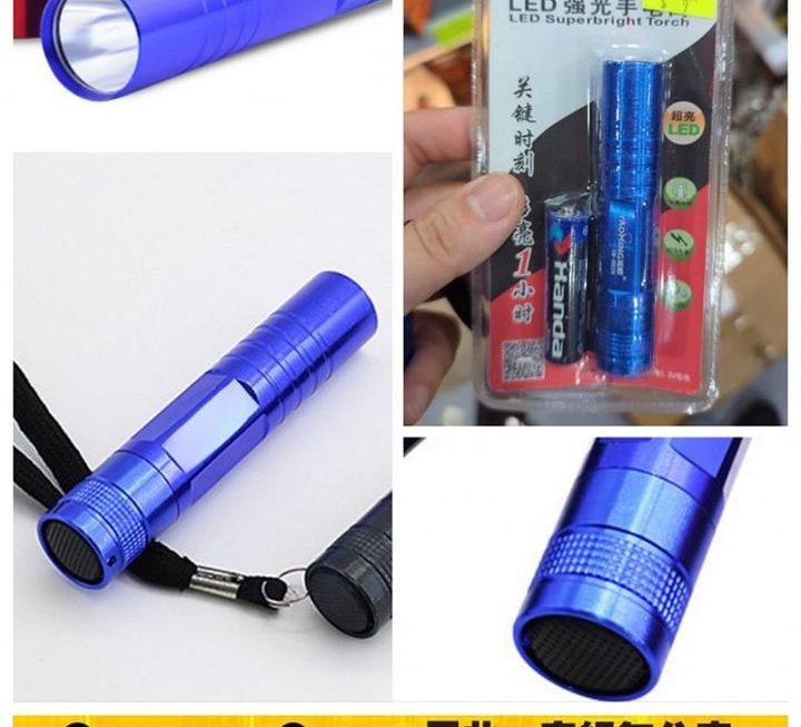 便攜式小型手電筒~$9