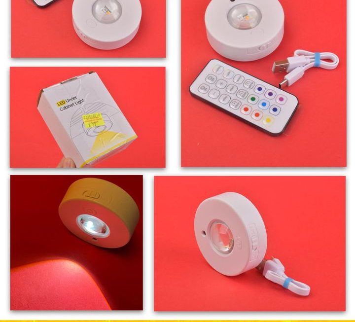 遙控磁吸RGB LED展示燈