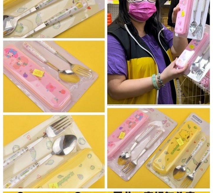 Sanrio 卡通餐具套裝~$35