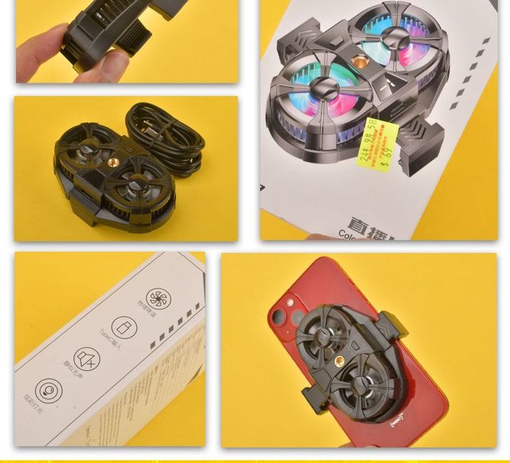 雙風扇手機散熱器~$69