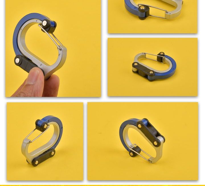 多用途戶外D型登山扣~$19