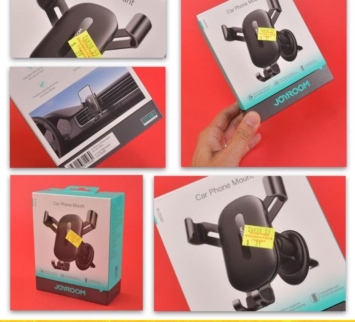 Joyroom夾架式汽車手機支架~$39