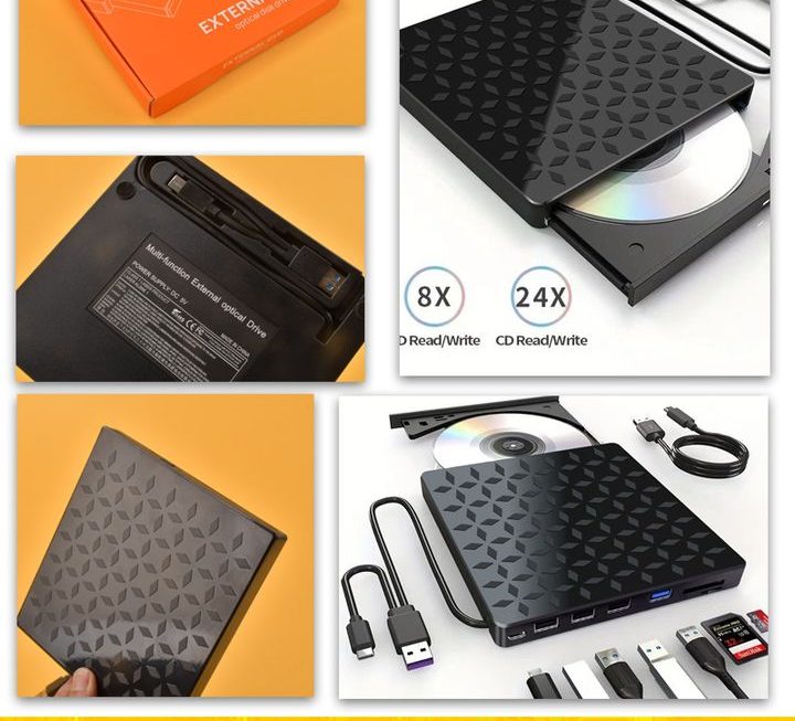 多功能7合1 USB DVD讀碟及燒錄機 ~$89