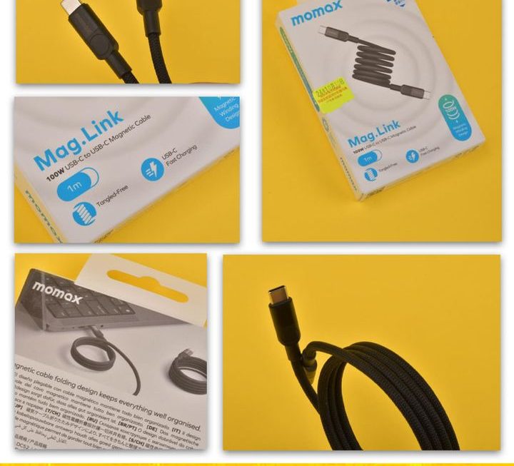Momax.Mag Link磁吸充電線~密碼EI