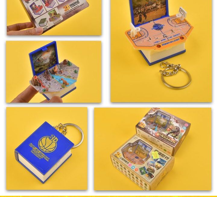 3D立體折疊彈書鎖匙扣~$15/款
