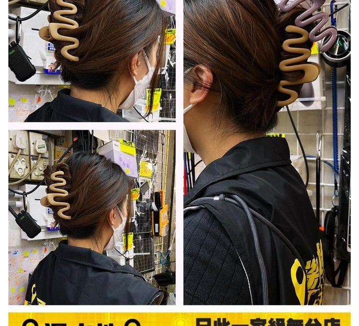波浪型髮夾 ~$3/隻