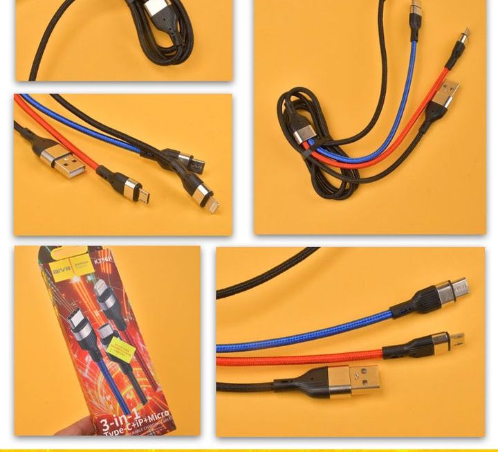 aiVR.K390H三合一數據充電線~$5