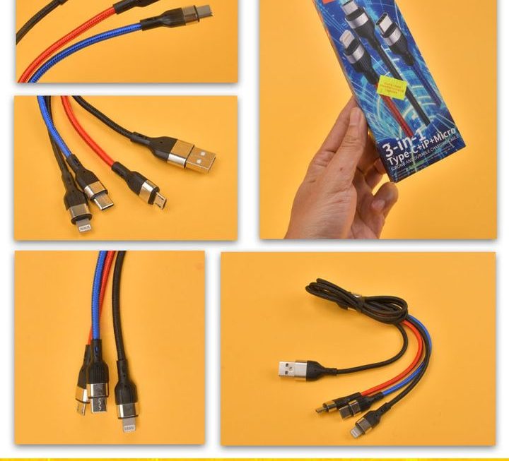 aiVR.K390H三合一數據充電線~$5