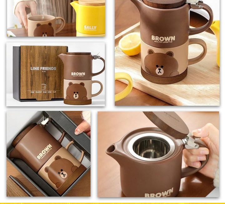 Line Friends茶壺套裝~$89