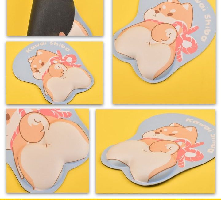 柴犬屁股滑鼠墊~$10