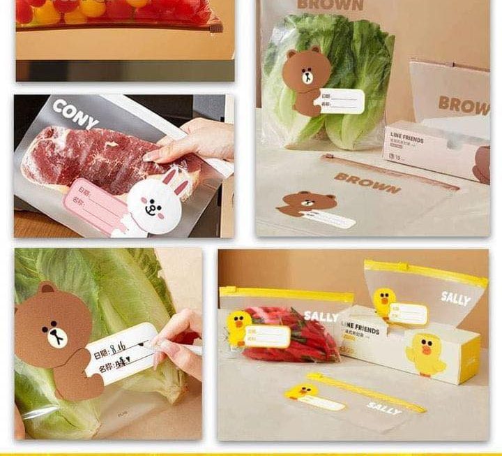 LINE FRIENDS食物保鮮密實袋 ~小 $10 / 中 & 大$15