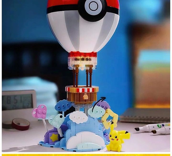Pokemon 比卡超熱氣球積木～$89