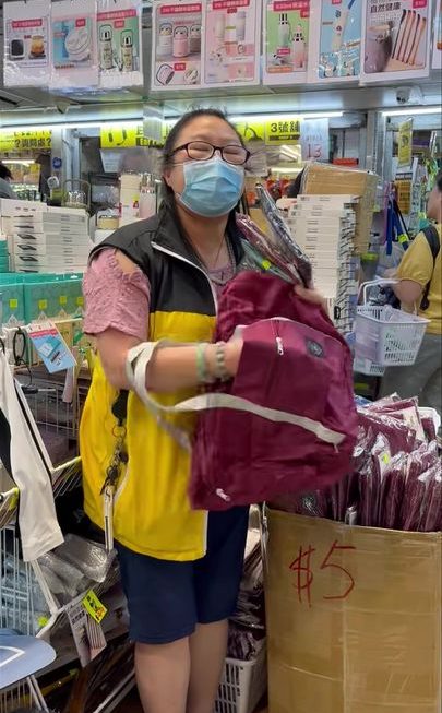 輕便折疊大碼旅行袋~$5