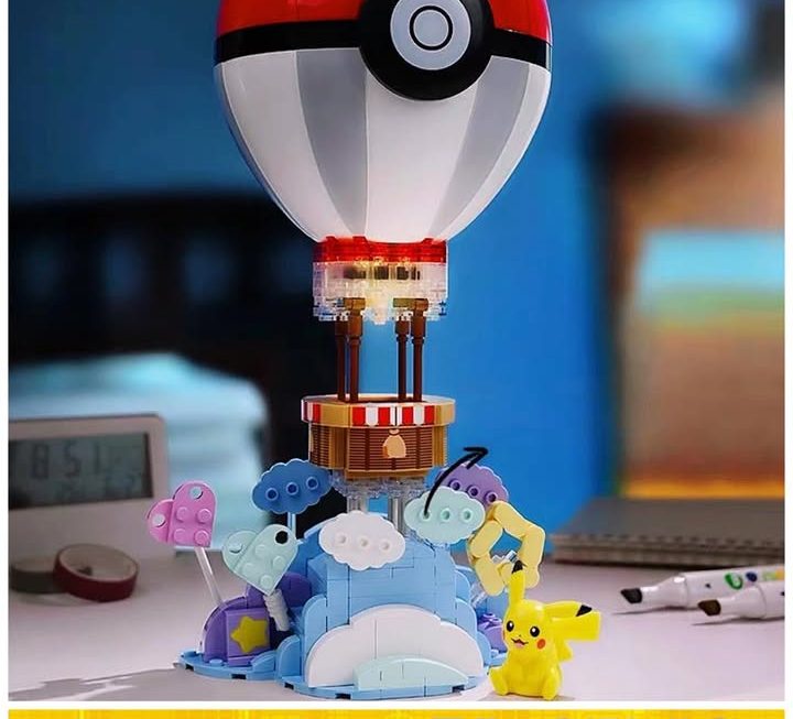Pokemon 比卡超熱氣球積木～$89