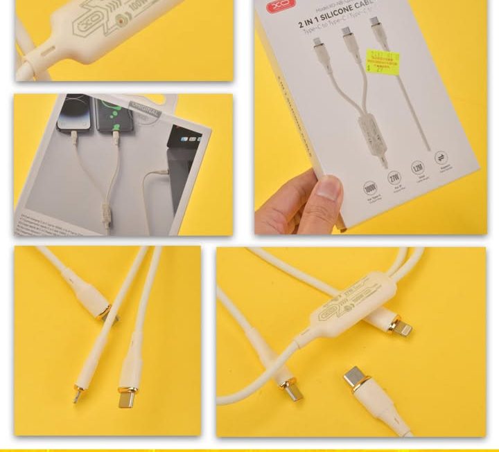 XO二合一數據充電線~$29