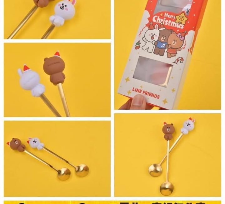 大減價🥳 Line friends可愛聖誕造型餐具套裝~$29