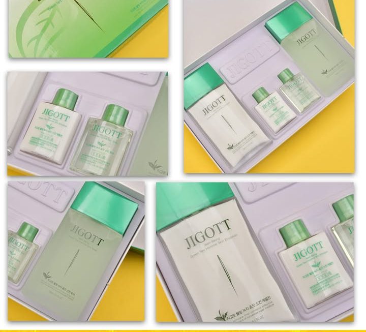 Jigott Well-being 綠茶男士護膚套裝乳液套裝 ~$45
