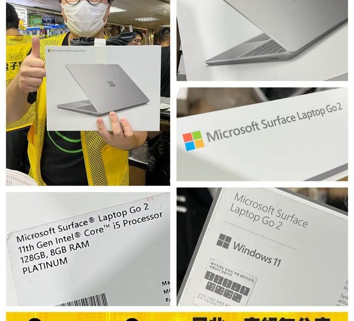 Microsoft Surface Laptop Go 2 ~$2200