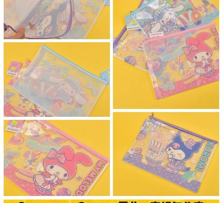Sanrio 角色A4文件收納袋 ~$9