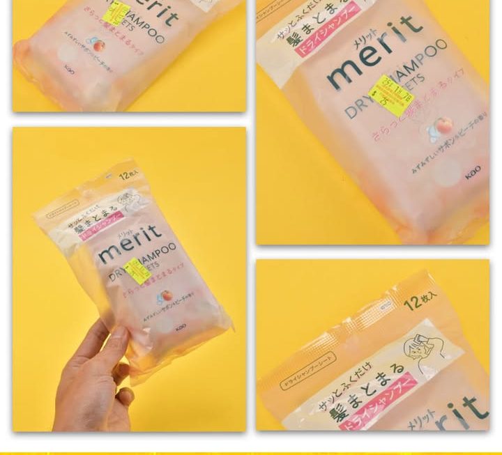 KAO乾洗順服洗髪濕紙巾~$25