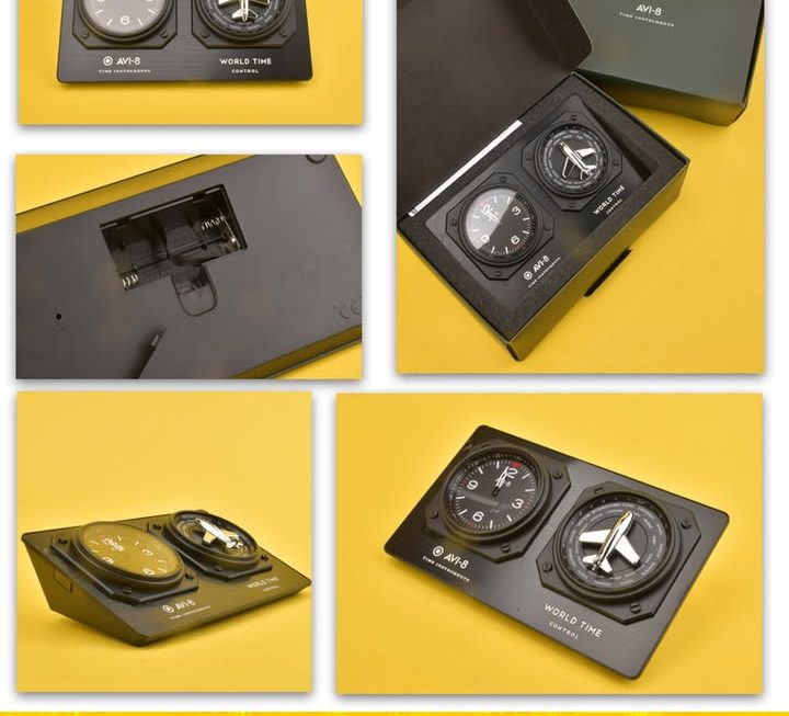 AVI-8 World Time Control GMT世界時間座枱鐘~$149